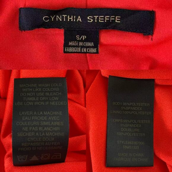 Cynthia Steffe Emerson Sleeveless Halter Dress S Small Red Persimmon - Picture 6 of 12